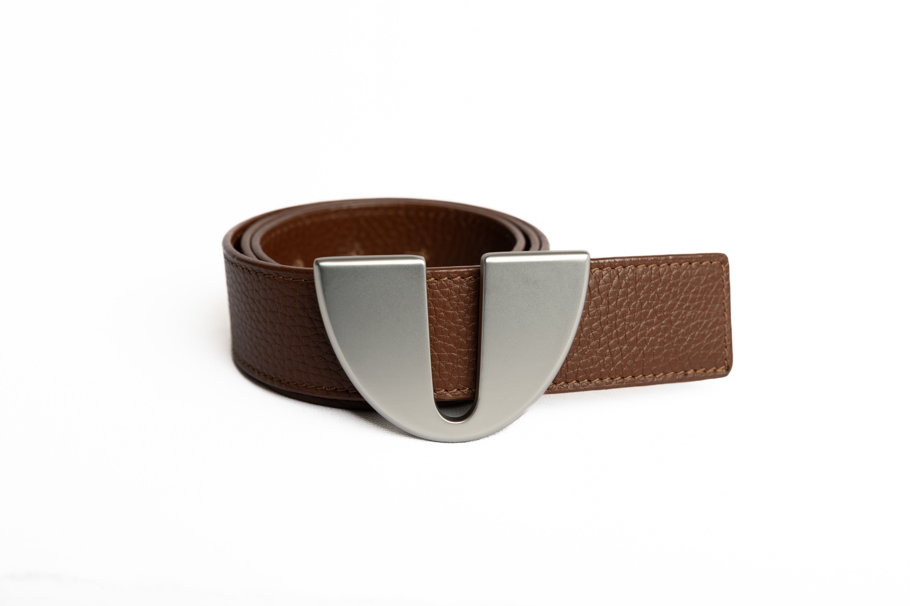 Cinturón Lurra plata mate