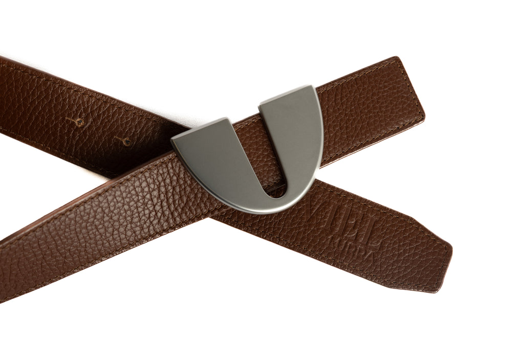 Cinturón Lurra plata mate