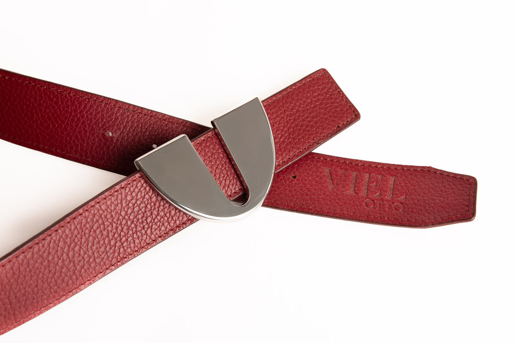 Cinturón Otto plata brillante