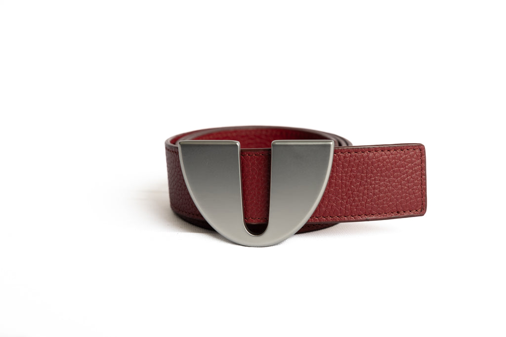 Cinturón Otto plata mate