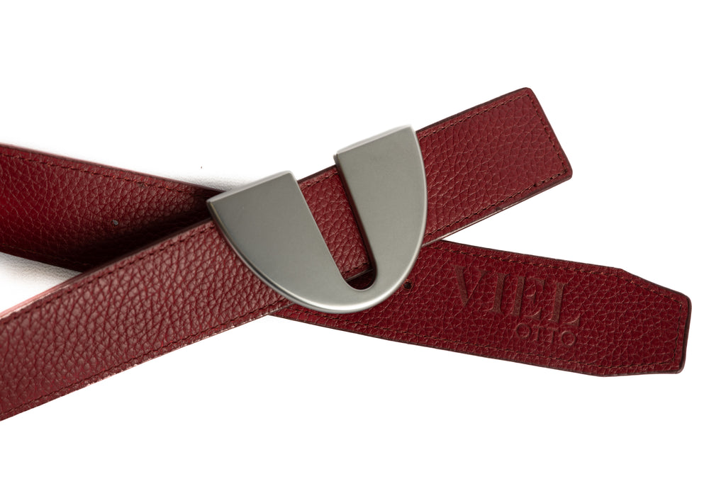 Cinturón Otto plata mate