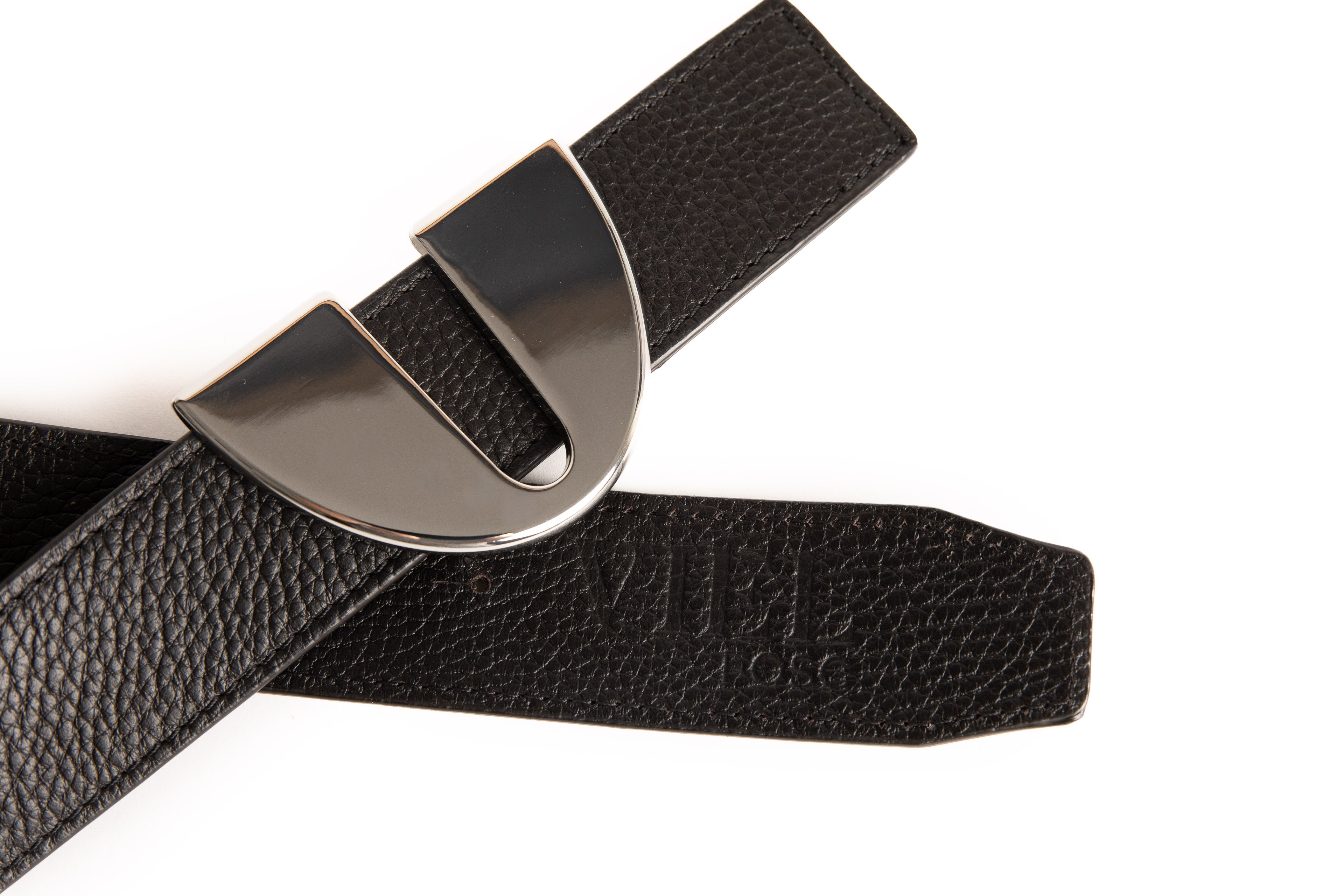 Cinturón Fosc plata brillante