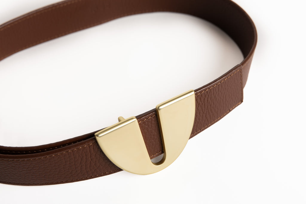 Cinturón Lurra oro mate