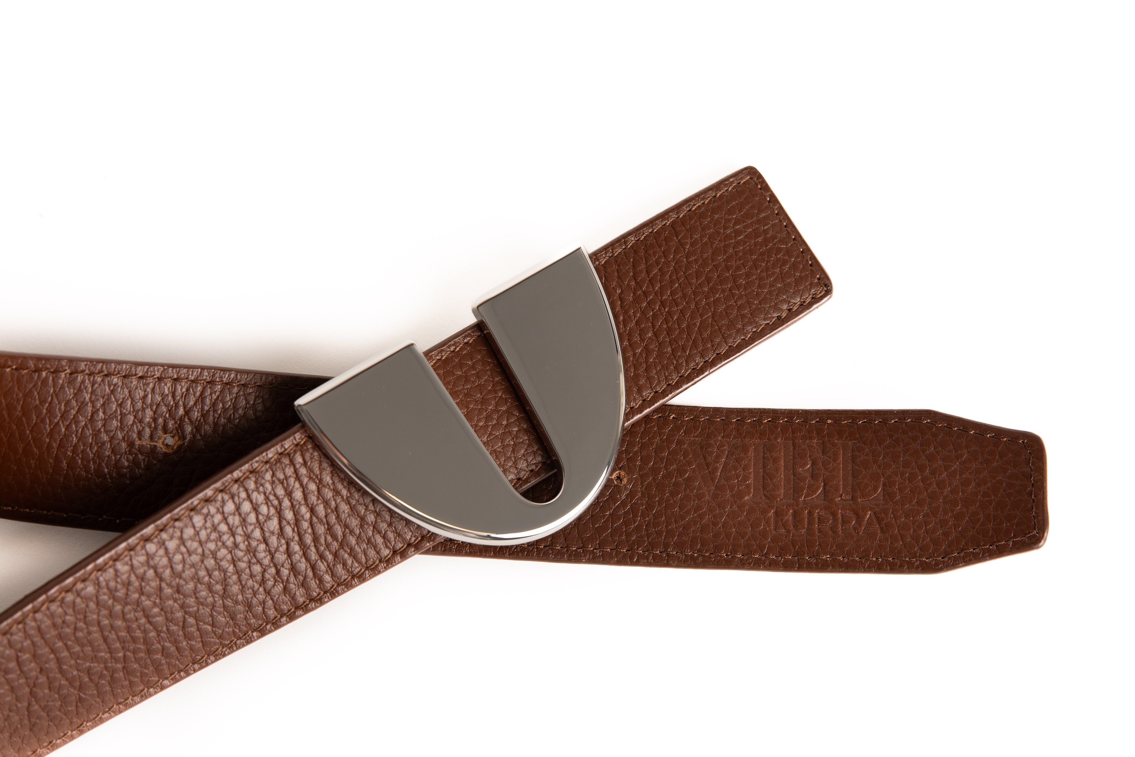 Cinturón Lurra plata brillo