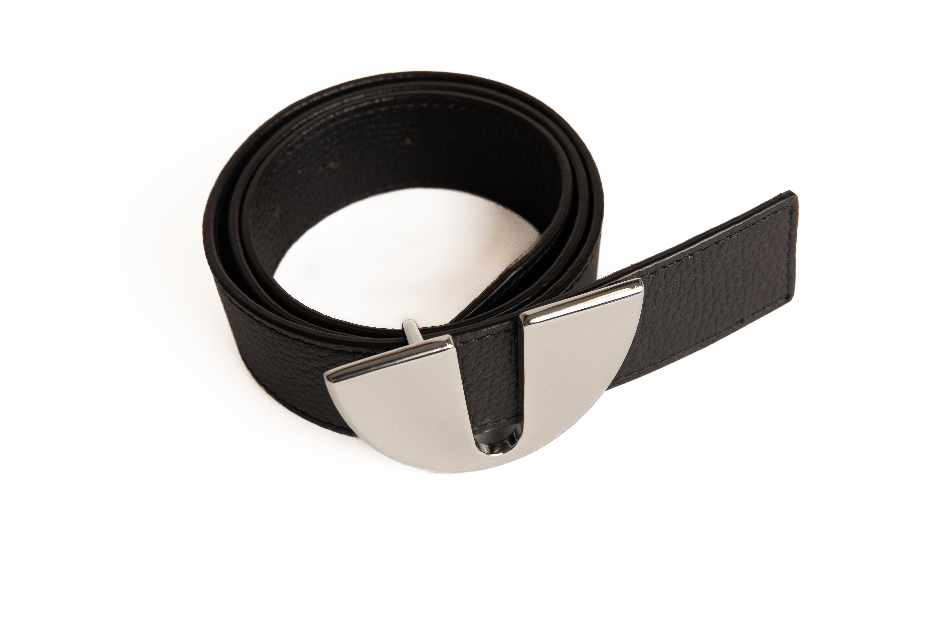 Cinturón Fosc plata brillante