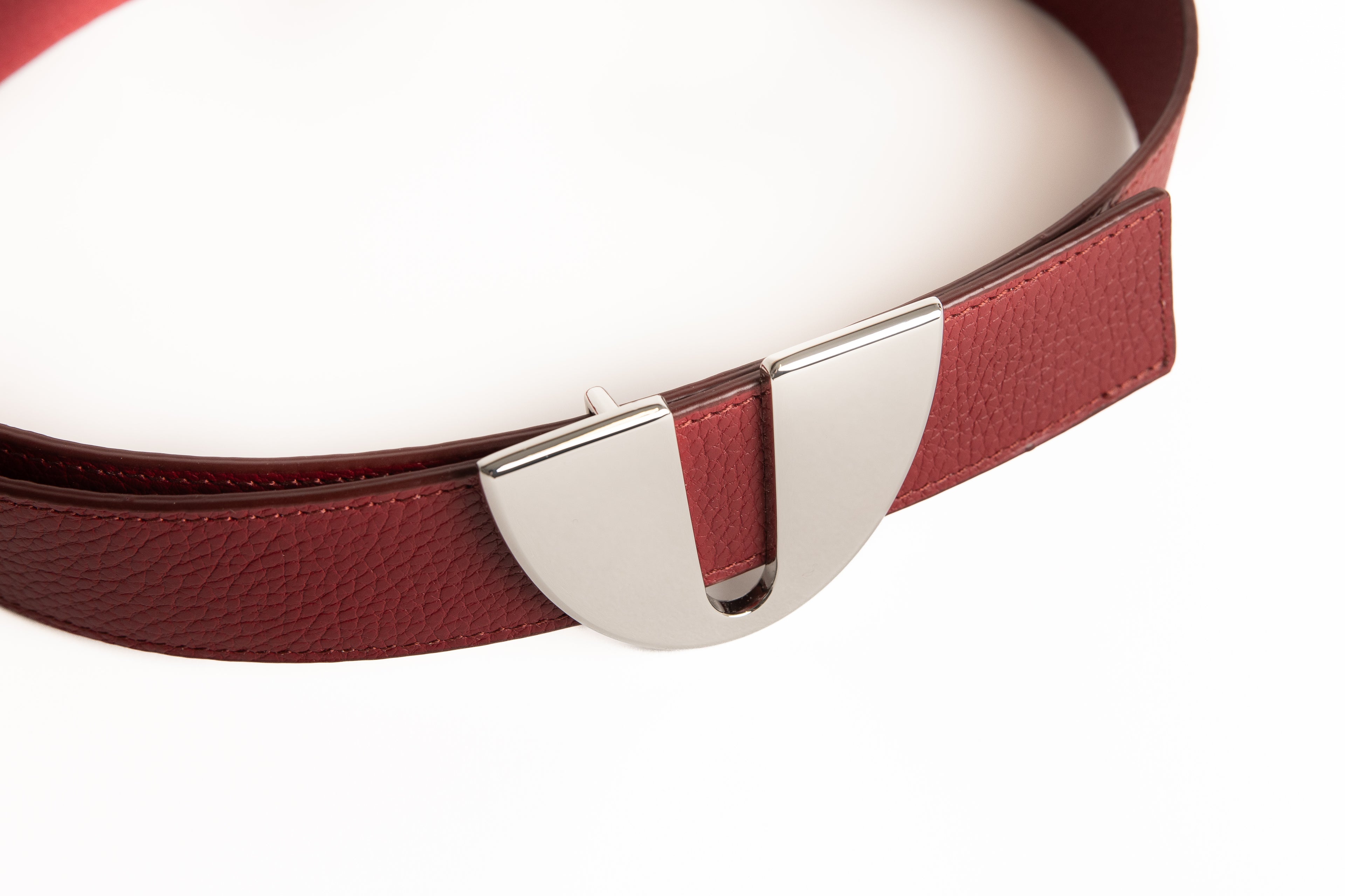 Cinturón Otto plata brillante