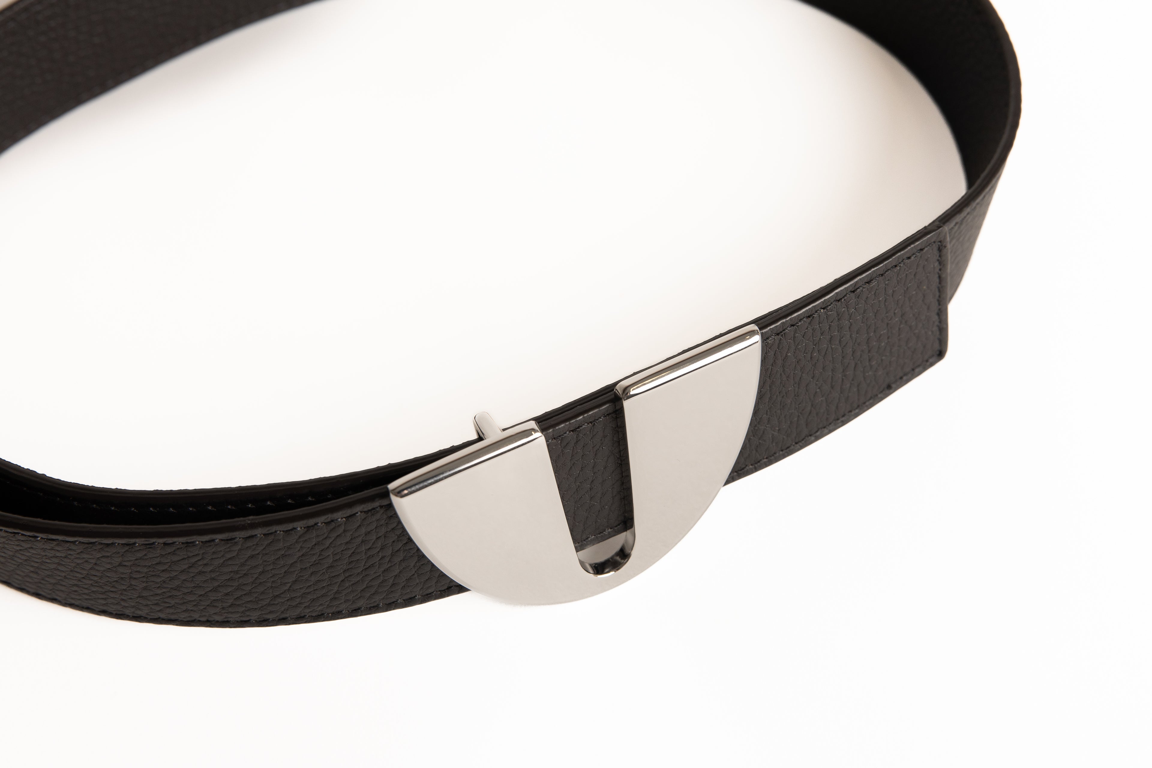 Cinturón Fosc plata brillante